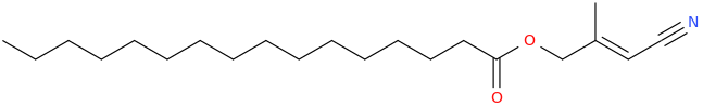 Hexadecanoic acid, 3 cyano 2 methyl 2 propen 1 yl ester